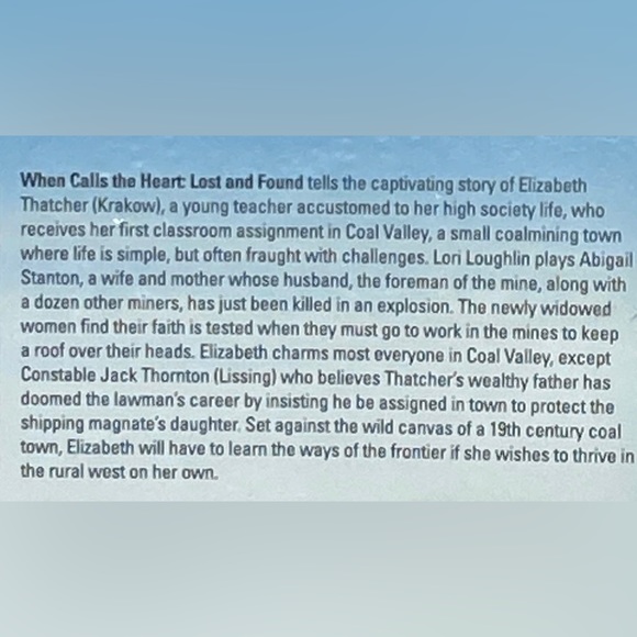 When Calls the Heart - Volume 1 - 3 DVD Set - New Sealed ( 2014, Hallmark) - Picture 12 of 16